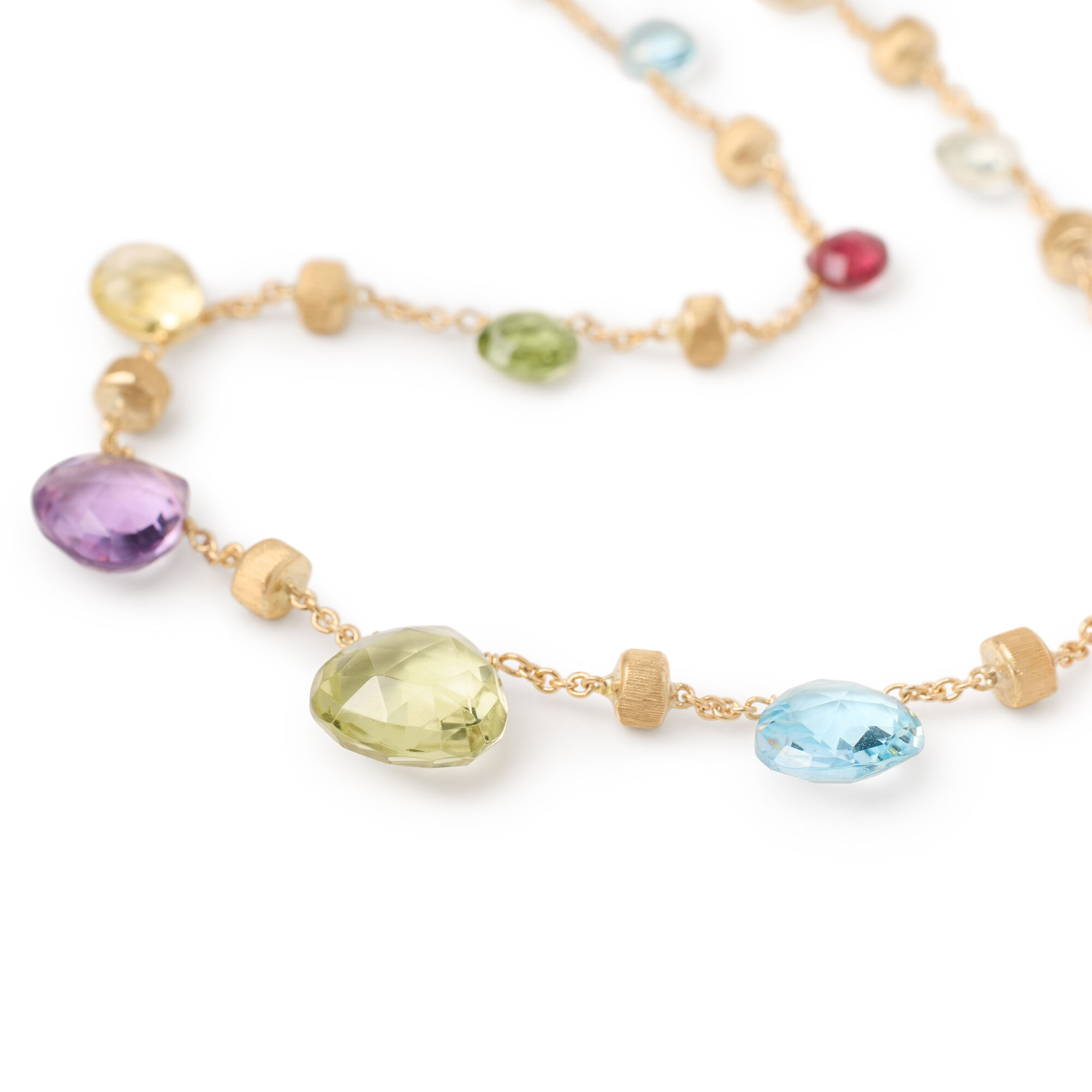 Gold gemstone necklace sale